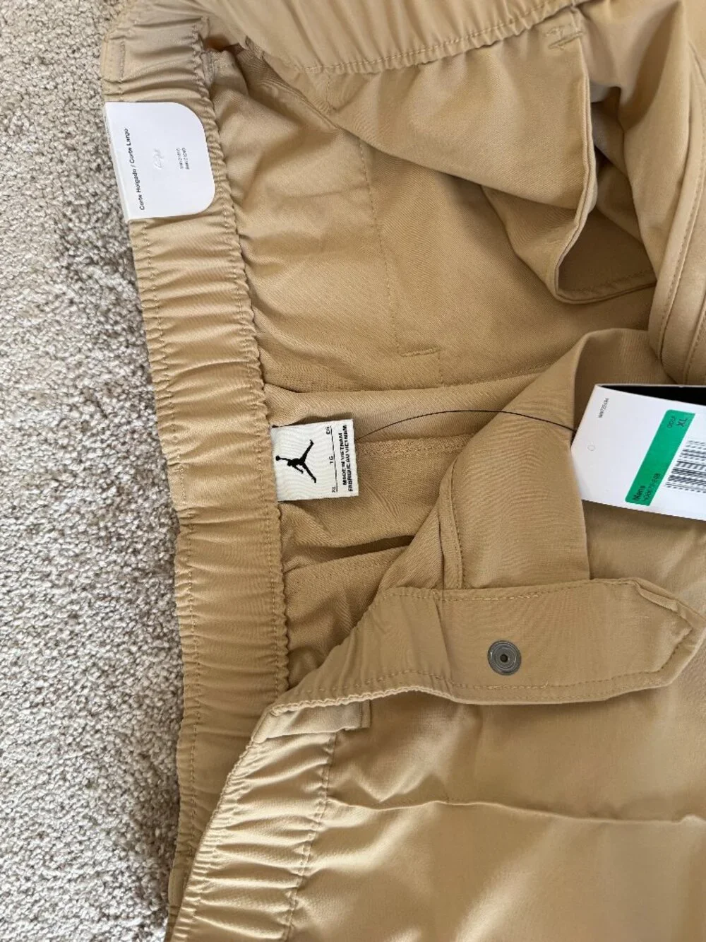 MSRP $110 - Men's XL Jordan Loose Fit/Couple Large/ Golf Pants HQ8673-248-Beige